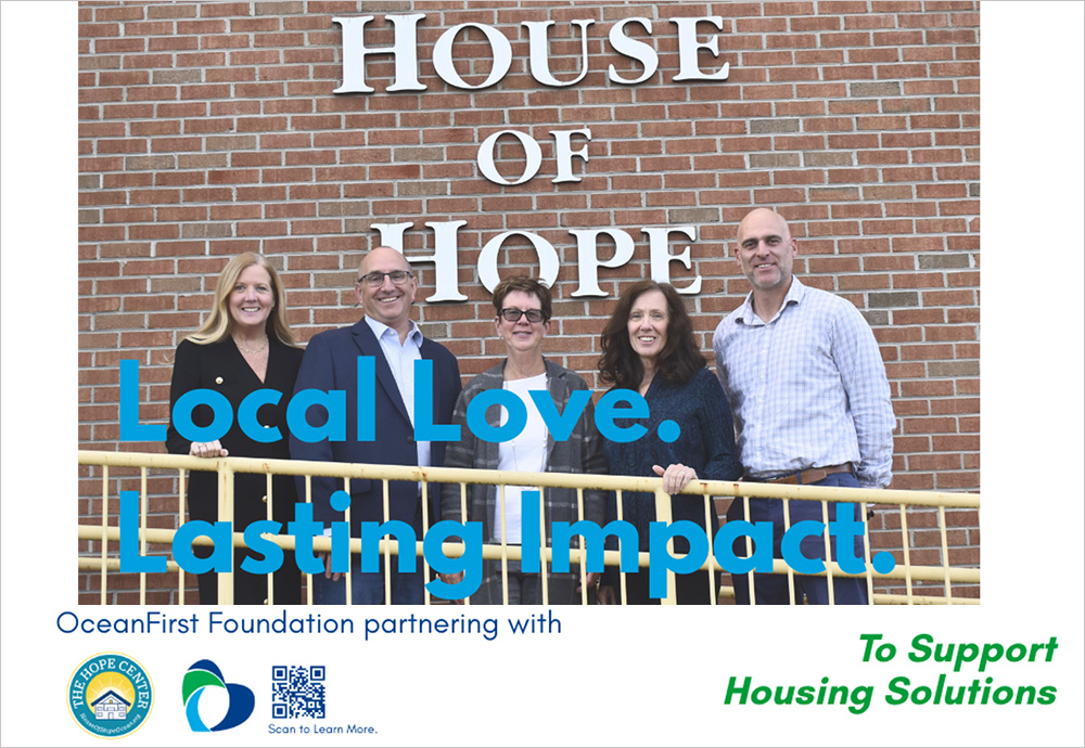 The HOPE Center Receives General Operating Support Grant from OceanFirst Foundation